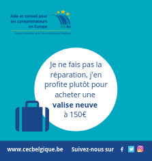 Je ne fais pas la réparation, j’en profite plutôt pour acheter une valise neuve à 150 euros.